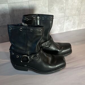 Harley Davidson Black Leather boots